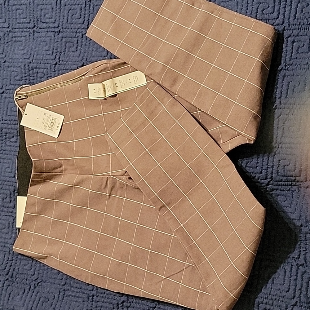 Skinny ankle high rise pants